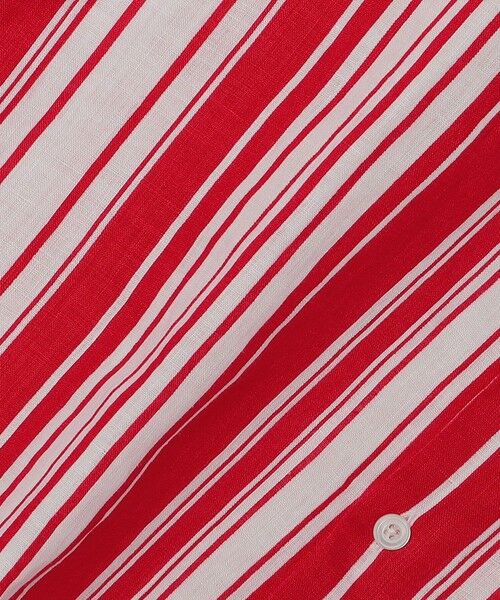 SHIPS / シップス シャツ・ブラウス | BATEAUX DE SHIPS: リネン ストライプ プリント レギュラーカラー 半袖シャツ | 詳細1