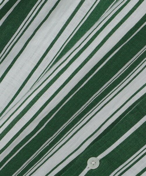 SHIPS / シップス シャツ・ブラウス | BATEAUX DE SHIPS: リネン ストライプ プリント レギュラーカラー 半袖シャツ | 詳細6