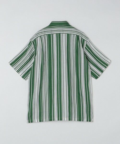 SHIPS / シップス シャツ・ブラウス | BATEAUX DE SHIPS: リネン ストライプ プリント レギュラーカラー 半袖シャツ | 詳細7