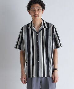 SHIPS / シップス シャツ・ブラウス | SHIPS:  ハニカム ストライプ オープンカラー シャツ