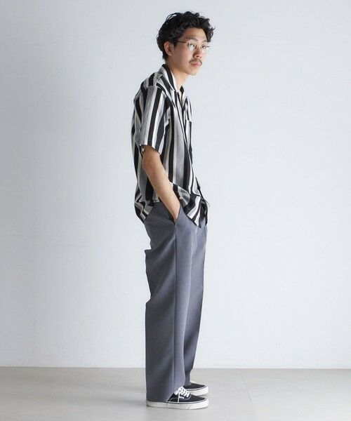 SHIPS / シップス シャツ・ブラウス | SHIPS:  ハニカム ストライプ オープンカラー シャツ | 詳細4