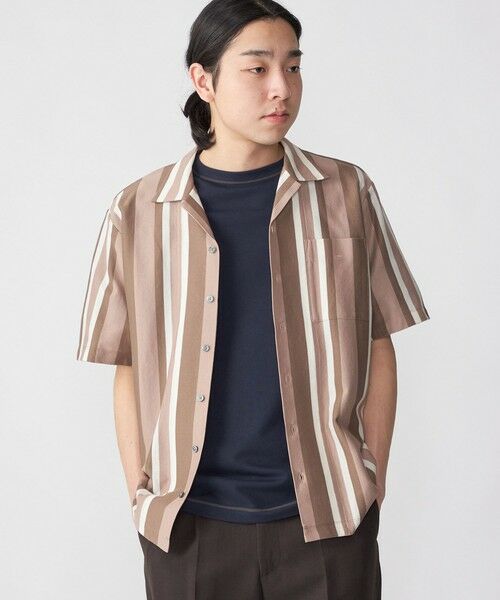 SHIPS / シップス シャツ・ブラウス | SHIPS:  ハニカム ストライプ オープンカラー シャツ | 詳細12