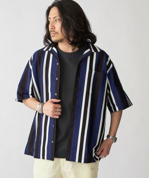 SHIPS / シップス シャツ・ブラウス | SHIPS:  ハニカム ストライプ オープンカラー シャツ | 詳細19