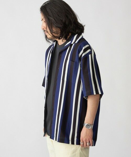 SHIPS / シップス シャツ・ブラウス | SHIPS:  ハニカム ストライプ オープンカラー シャツ | 詳細20