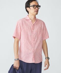 SHIPS / シップス シャツ・ブラウス | SHIPS: コットン/リネン モチーフ プリント ワイドカラー シャツ