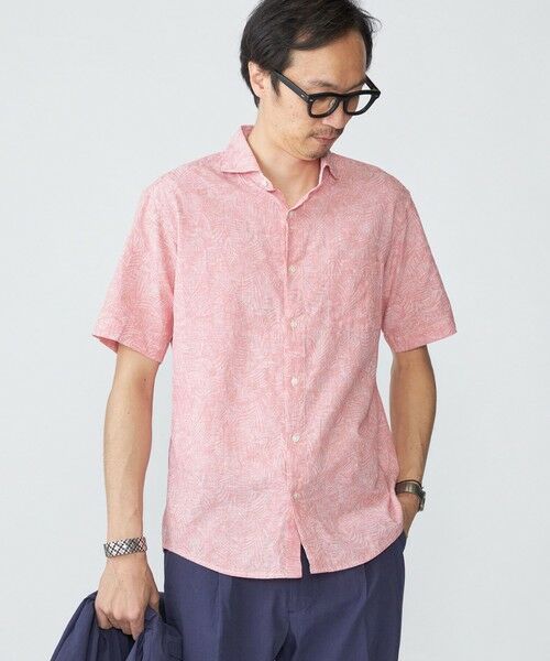 SHIPS / シップス シャツ・ブラウス | SHIPS: コットン/リネン モチーフ プリント ワイドカラー シャツ | 詳細1