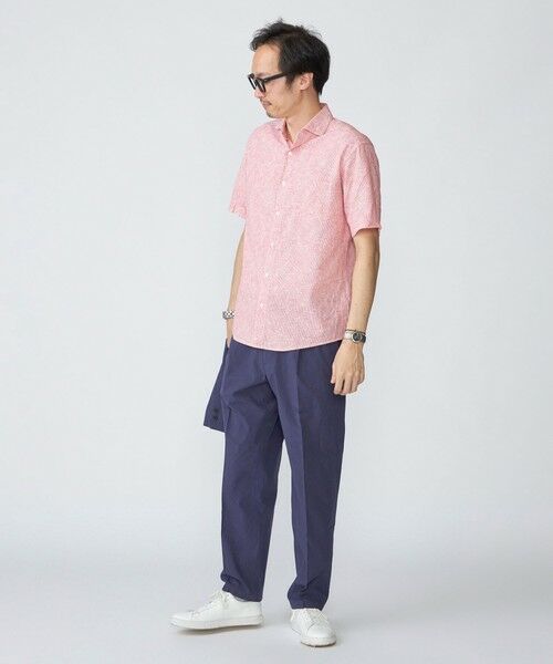 SHIPS / シップス シャツ・ブラウス | SHIPS: コットン/リネン モチーフ プリント ワイドカラー シャツ | 詳細3