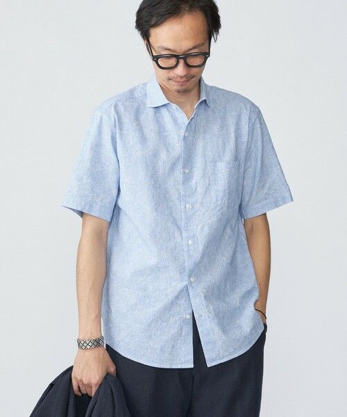 SHIPS / シップス シャツ・ブラウス | SHIPS: コットン/リネン モチーフ プリント ワイドカラー シャツ | 詳細14