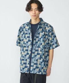 SHIPS / シップス シャツ・ブラウス | SHIPS: メッシュ プリント レギュラーカラー ショートスリーブ シャツ