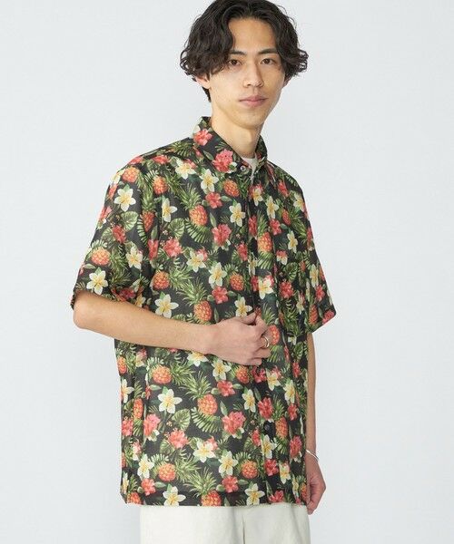 SHIPS / シップス シャツ・ブラウス | SHIPS: メッシュ プリント レギュラーカラー ショートスリーブ シャツ | 詳細5