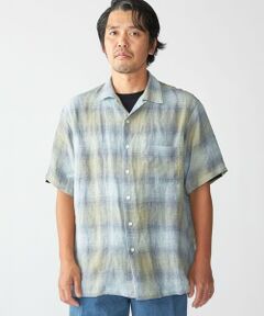 SHIPS / シップス シャツ・ブラウス | Southwick Gate Label: リネン オンブレチェック ショートスリーブ シャツ