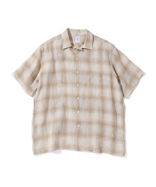 SHIPS / シップス シャツ・ブラウス | Southwick Gate Label: リネン オンブレチェック ショートスリーブ シャツ | 詳細10