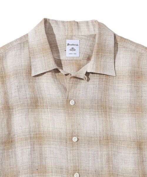 SHIPS / シップス シャツ・ブラウス | Southwick Gate Label: リネン オンブレチェック ショートスリーブ シャツ | 詳細12
