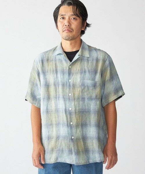 SHIPS / シップス シャツ・ブラウス | Southwick Gate Label: リネン オンブレチェック ショートスリーブ シャツ | 詳細18