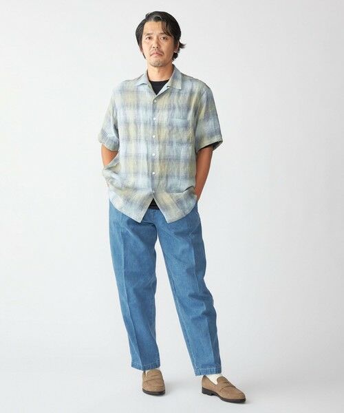 SHIPS / シップス シャツ・ブラウス | Southwick Gate Label: リネン オンブレチェック ショートスリーブ シャツ | 詳細19