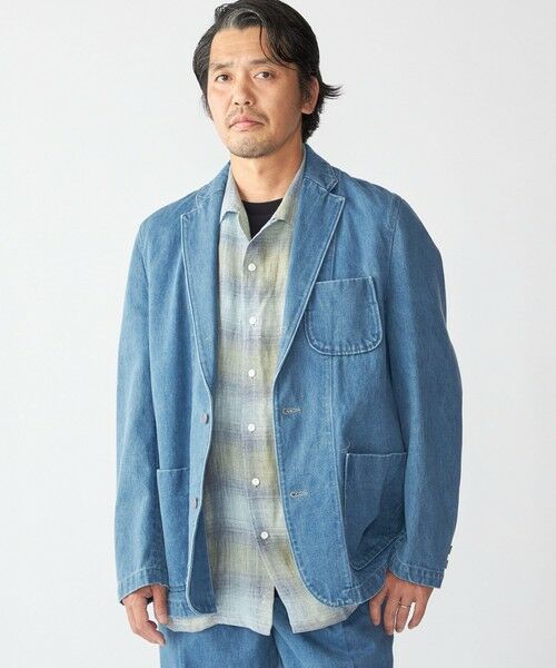 SHIPS / シップス シャツ・ブラウス | Southwick Gate Label: リネン オンブレチェック ショートスリーブ シャツ | 詳細20