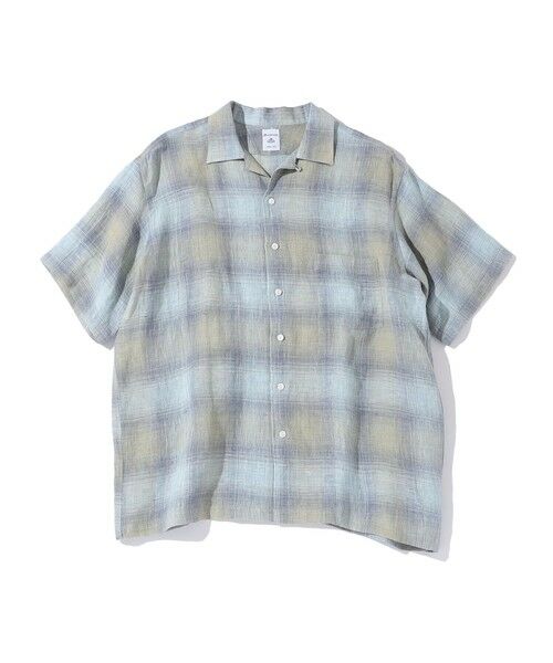 SHIPS / シップス シャツ・ブラウス | Southwick Gate Label: リネン オンブレチェック ショートスリーブ シャツ | 詳細22
