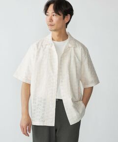 SHIPS / シップス シャツ・ブラウス | SHIPS: オープンカラー エンブロイダリー ショートスリーブ シャツ