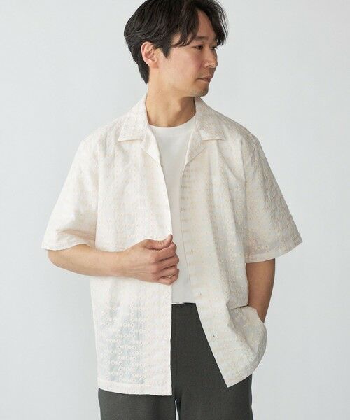 SHIPS / シップス シャツ・ブラウス | SHIPS: オープンカラー エンブロイダリー ショートスリーブ シャツ | 詳細2