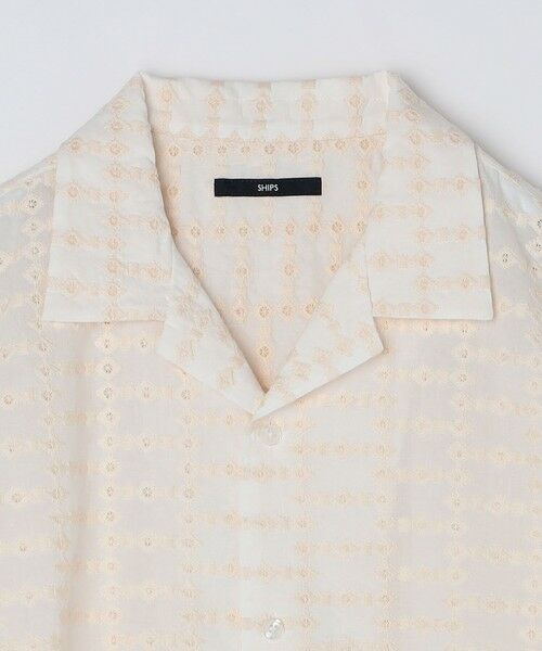 SHIPS / シップス シャツ・ブラウス | SHIPS: オープンカラー エンブロイダリー ショートスリーブ シャツ | 詳細5