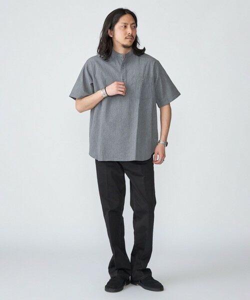 SHIPS / シップス シャツ・ブラウス | SHIPS: シアサッカー プルオーバー バンドカラー ショートスリーブ シャツ | 詳細5