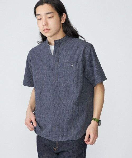 SHIPS / シップス シャツ・ブラウス | SHIPS: シアサッカー プルオーバー バンドカラー ショートスリーブ シャツ | 詳細16