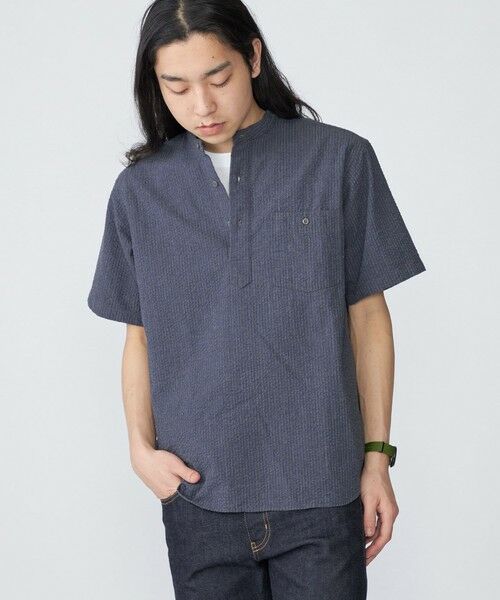 SHIPS / シップス シャツ・ブラウス | SHIPS: シアサッカー プルオーバー バンドカラー ショートスリーブ シャツ | 詳細17