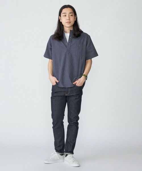 SHIPS / シップス シャツ・ブラウス | SHIPS: シアサッカー プルオーバー バンドカラー ショートスリーブ シャツ | 詳細9