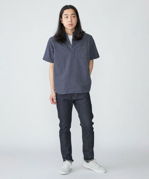 SHIPS / シップス シャツ・ブラウス | SHIPS: シアサッカー プルオーバー バンドカラー ショートスリーブ シャツ | 詳細15