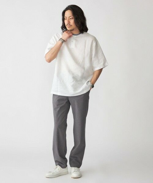 SHIPS / シップス シャツ・ブラウス | SHIPS: Herdmans リネン 2WAY プルオーバー Tシャツ | 詳細2