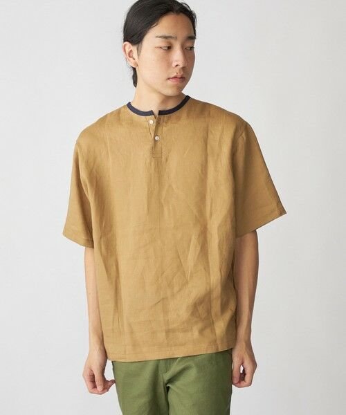 SHIPS / シップス シャツ・ブラウス | SHIPS: Herdmans リネン 2WAY プルオーバー Tシャツ | 詳細15