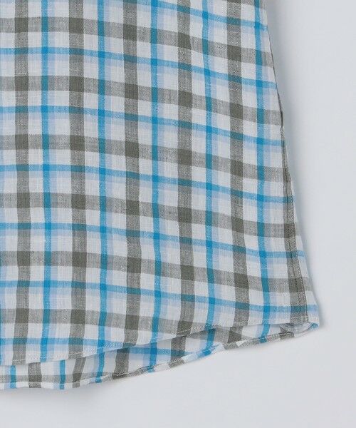 SHIPS / シップス シャツ・ブラウス | SHIPS: レイモンド レギュラーカラー リネン チェック ショートスリーブ シャツ | 詳細15
