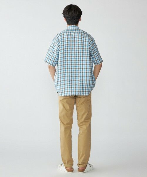SHIPS / シップス シャツ・ブラウス | SHIPS: レイモンド レギュラーカラー リネン チェック ショートスリーブ シャツ | 詳細4