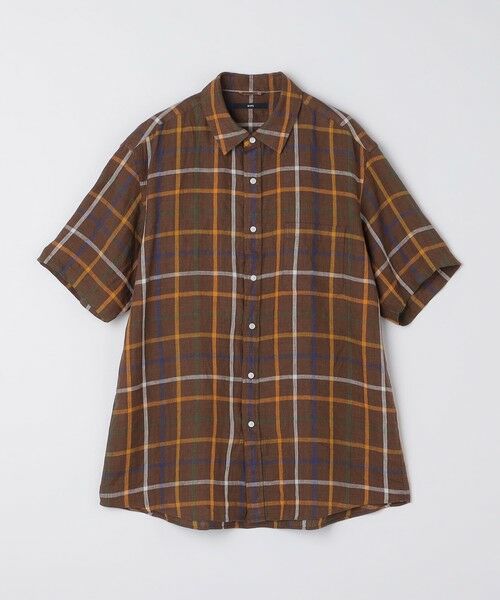 SHIPS / シップス シャツ・ブラウス | SHIPS: レイモンド レギュラーカラー リネン チェック ショートスリーブ シャツ | 詳細20