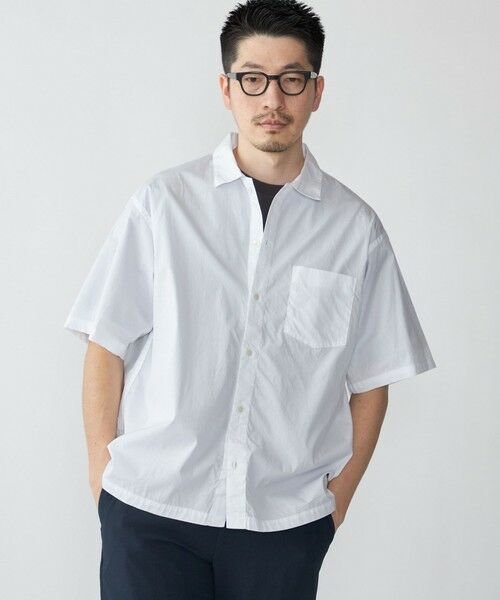 SHIPS / シップス シャツ・ブラウス | SHIPS: レギュラーカラー ベーシック ウィークエンド 半袖 シャツ(ホワイト)