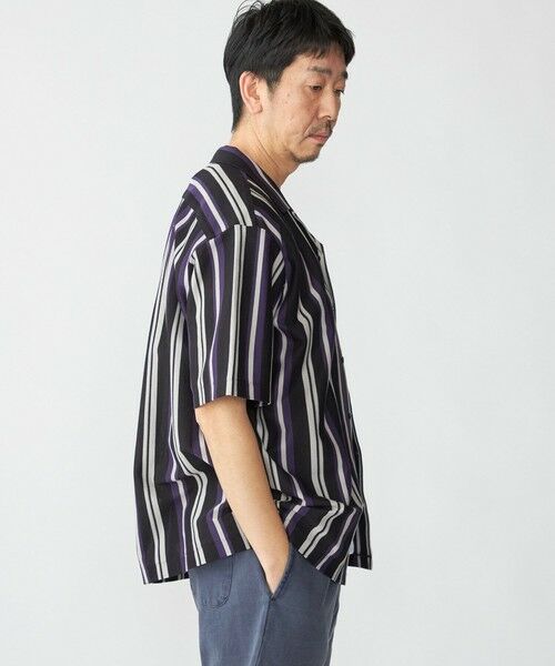 SHIPS / シップス シャツ・ブラウス | SHIPS: ハニカム ストライプ ショートスリーブ オープンカラー シャツ | 詳細8