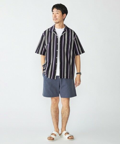 SHIPS / シップス シャツ・ブラウス | SHIPS: ハニカム ストライプ ショートスリーブ オープンカラー シャツ | 詳細1