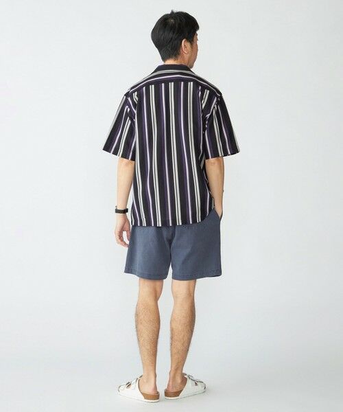 SHIPS / シップス シャツ・ブラウス | SHIPS: ハニカム ストライプ ショートスリーブ オープンカラー シャツ | 詳細3