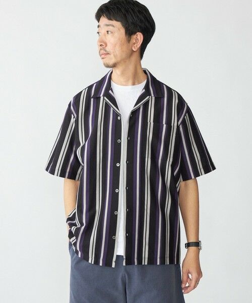 SHIPS / シップス シャツ・ブラウス | SHIPS: ハニカム ストライプ ショートスリーブ オープンカラー シャツ | 詳細5