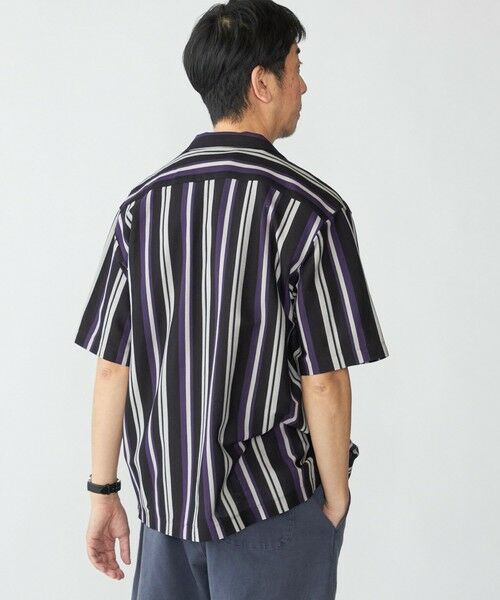 SHIPS / シップス シャツ・ブラウス | SHIPS: ハニカム ストライプ ショートスリーブ オープンカラー シャツ | 詳細7