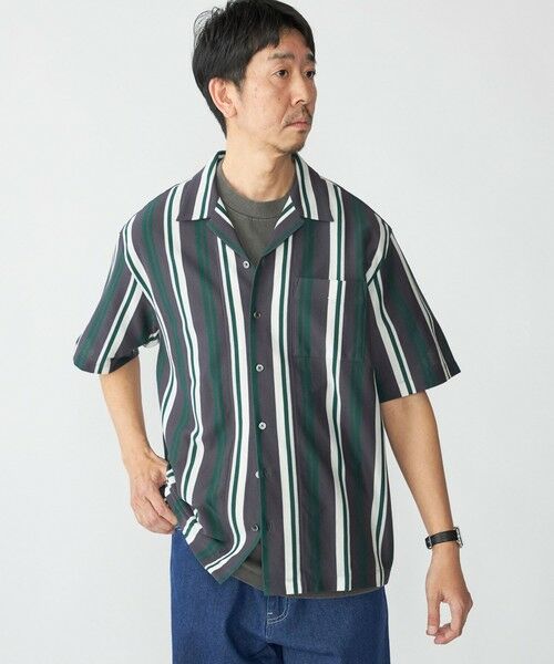 SHIPS / シップス シャツ・ブラウス | SHIPS: ハニカム ストライプ ショートスリーブ オープンカラー シャツ | 詳細18
