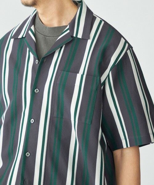 SHIPS / シップス シャツ・ブラウス | SHIPS: ハニカム ストライプ ショートスリーブ オープンカラー シャツ | 詳細19