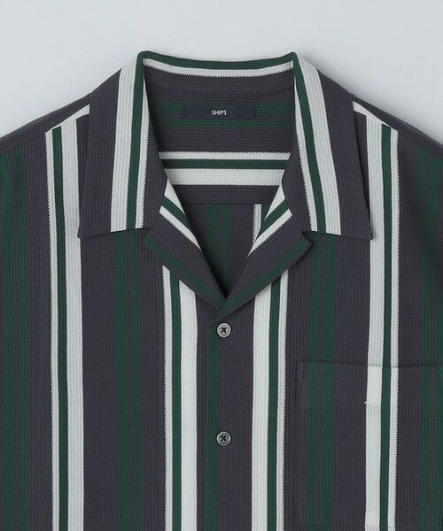 SHIPS / シップス シャツ・ブラウス | SHIPS: ハニカム ストライプ ショートスリーブ オープンカラー シャツ | 詳細22