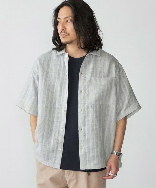 SHIPS / シップス シャツ・ブラウス | SHIPS: ラミー ドビー ウィークエンド ショートスリーブ シャツ(ライトグレー)