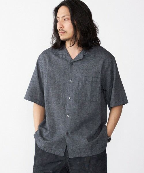 SHIPS / シップス シャツ・ブラウス | SHIPS: コットン パナマ ショートスリーブ シャツ(ブラック)