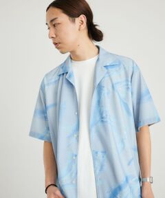 SHIPS / シップス シャツ・ブラウス | City Ambient Products: オープン カラー メッシュ プリント シャツ