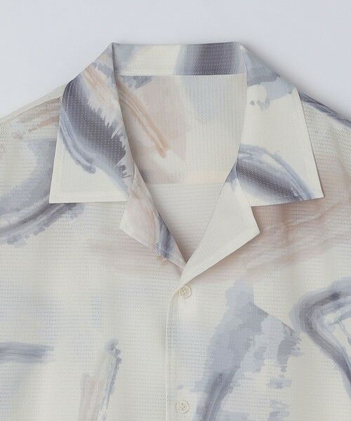 SHIPS / シップス シャツ・ブラウス | City Ambient Products: オープン カラー メッシュ プリント シャツ | 詳細7