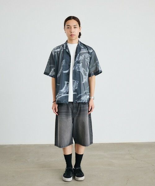 SHIPS / シップス シャツ・ブラウス | City Ambient Products: オープン カラー メッシュ プリント シャツ | 詳細12