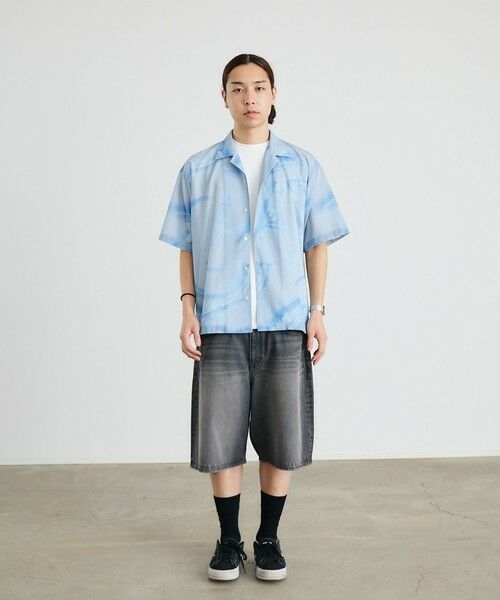 SHIPS / シップス シャツ・ブラウス | City Ambient Products: オープン カラー メッシュ プリント シャツ | 詳細16