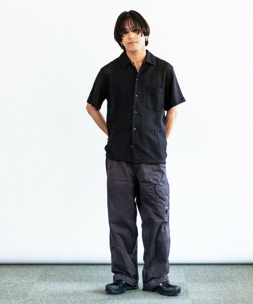 SHIPS / シップス シャツ・ブラウス | City Ambient Products: レギュラーカラー メッシュ シアー シャツ | 詳細1